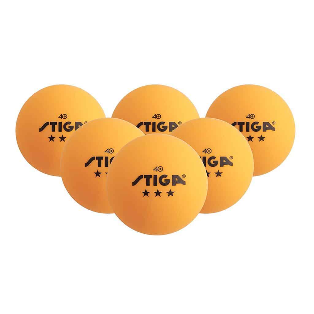 STIGA 3-Star Superior-Quality Orange Table Tennis Balls